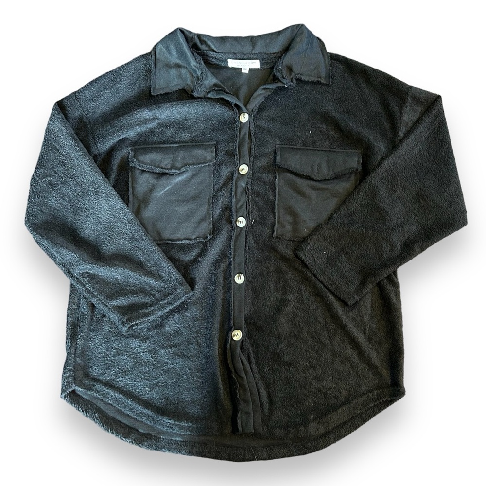 [ChicSoul] Black Shacket